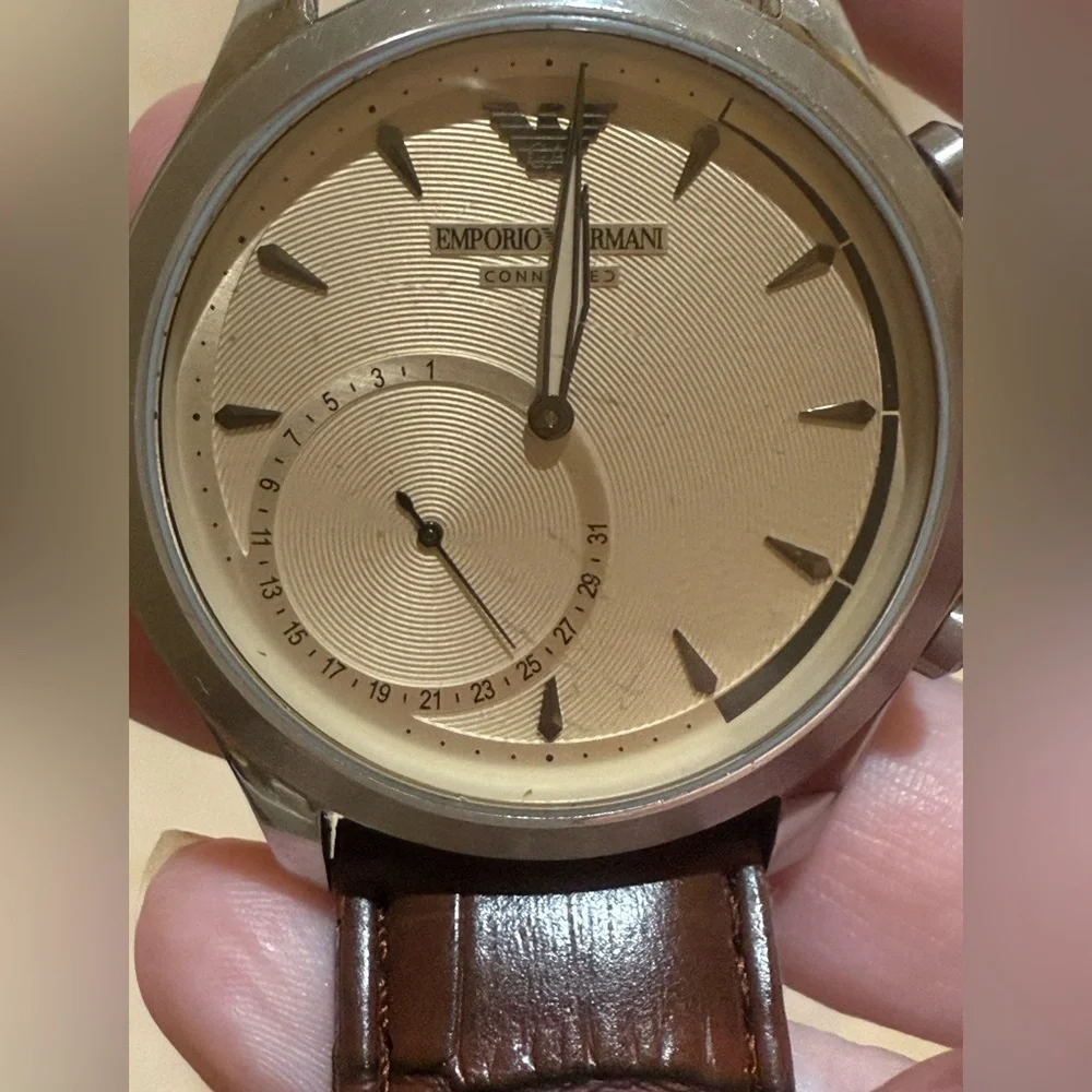Emporio Armani 44mm Connected Hybrid Smartwatch - 20th Anniversary Edition